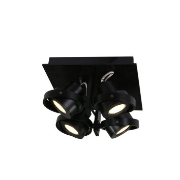 Steinhauer MEXLITE Plafondlamp Zwart, 4-lichts