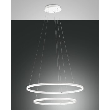 Fabas Luce Giotto Hanglamp LED Wit, 2-lichts