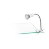 Eglo LITOS Klemlamp LED Nikkel mat, Wit, 1-licht