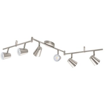 Eglo TRAVALE Plafondlamp LED Nikkel mat, 6-lichts