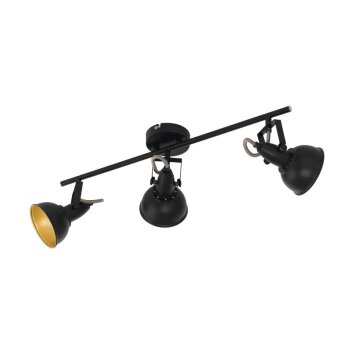 Eglo THORNTON Plafondlamp Goud, Zwart, 3-lichts