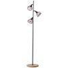 Brilliant Avia Staande lamp Natuurlijke kleuren, Zwart, 3-lichts