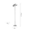 Paul Neuhaus PURE-MUTIL Uplighter LED Staal geborsteld, 2-lichts