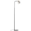 Brilliant Weald Staande lamp Hout licht, Zwart, 1-licht
