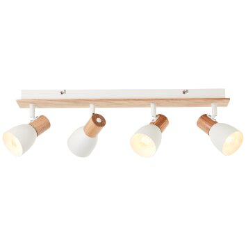 Brilliant Daintree Plafondlamp Natuurlijke kleuren, Wit, 4-lichts