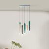 Brilliant Inez Hanglamp LED Zilver, 8-lichts