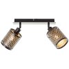 Brilliant Cheval Plafondlamp Zwart, 2-lichts