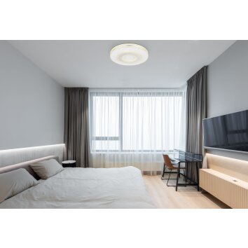 Globo MARU Plafondlamp LED Wit, 1-licht, Afstandsbediening