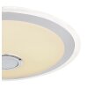 Globo DUNNY Plafondlamp LED Wit, 1-licht, Afstandsbediening, Kleurwisselaar