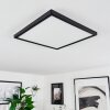 Folgares Plafondpaneel LED Zwart, 1-licht