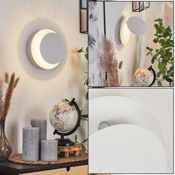 Sanguedo Muurlamp LED Chroom, Wit, 1-licht