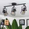 Trajouca Plafondlamp Zwart, 3-lichts