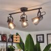 Trajouca Plafondlamp Zwart, 3-lichts