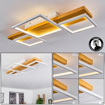 Pompu Plafondlamp LED Natuurlijke kleuren, Wit, 1-licht