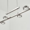 Fernandaires Hanglamp LED Nikkel mat, 12-lichts