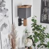 Lure Muurlamp Bruin, houtlook, Zwart, 1-licht