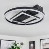 Canhoso Plafondlamp LED Zwart, 1-licht