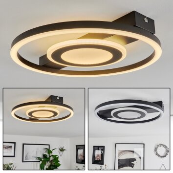 Canhoso Plafondlamp LED Zwart, 1-licht