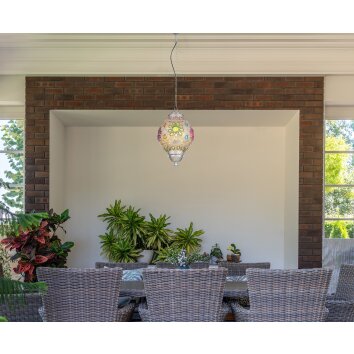 Globo GELASIUS Hanger Grijs, Zilver, 1-licht