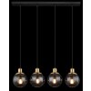Globo POTTER Hanger Messing, Zwart, 4-lichts