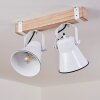 Oksbol Plafondlamp Hout licht, Wit, 2-lichts