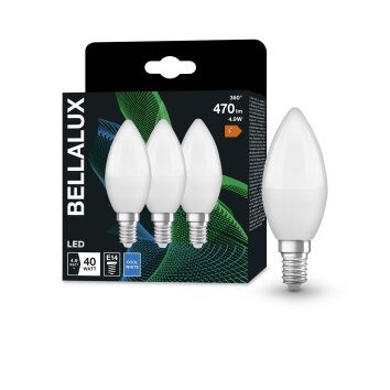 BELLALUX® CLB Set van 3 LED E14 4,9 Watt 4000 Kelvin 470 Lumen