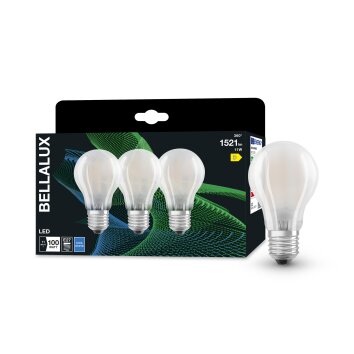 BELLALUX® CLA Set van 3 LED E27 11 Watt 4000 Kelvin 1521 Lumen
