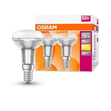 OSRAM LED STAR Set van 2 E14 1,5 Watt 2700 Kelvin 110 Lumen