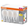 OSRAM CLASSIC A Set van 3 LED B22d 6,5 Watt 2700 Kelvin 806 Lumen