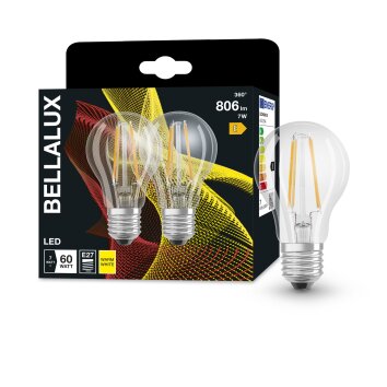 BELLALUX® Set van 2 LED E27 6,5 Watt 2700 Kelvin 806 Lumen