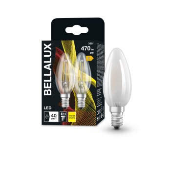 BELLALUX® Set van 2 LED E14 4 Watt 2700 Kelvin 470 Lumen