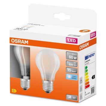 OSRAM LED Retrofit Set van 2 E27 6,5 Watt 4000 Kelvin 806 Lumen