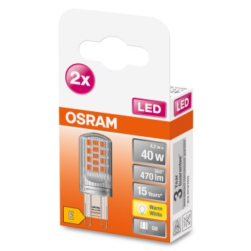 OSRAM LED PIN Set van 2 G9 4,2 Watt 2700 Kelvin 470 Lumen