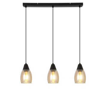 Globo REID Hanglamp Zwart, 3-lichts