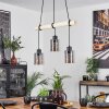 Hunouri Hanglamp Natuurlijke kleuren, Zwart, 3-lichts