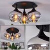 Azurara Plafondlamp Zwart, 3-lichts