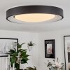 Melupre Plafondlamp LED Zwart, 1-licht, Afstandsbediening, Kleurwisselaar