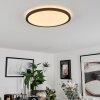 Sasinhosa Plafondpaneel LED Zwart, 1-licht, Afstandsbediening