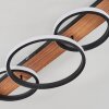 Canhestros Plafondlamp LED Bruin, houtlook, Zwart, 1-licht