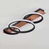 Canhestros Plafondlamp LED Bruin, houtlook, Zwart, 1-licht