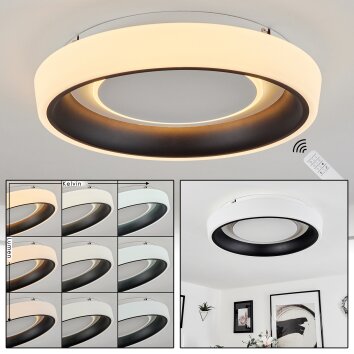Mackay Plafondlamp LED Wit, 1-licht, Afstandsbediening