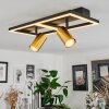 Reboleiro Plafondlamp LED Zwart, 3-lichts
