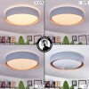 Louea Plafondlamp LED Bruin, Grijs, houtlook, 1-licht