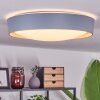 Louea Plafondlamp LED Bruin, Grijs, houtlook, 1-licht