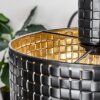Chabian Hanglamp Bruin, houtlook, Zwart, 3-lichts