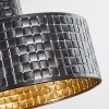 Chabian Hanglamp Bruin, houtlook, Zwart, 3-lichts