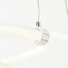 Brilliant Poolen Hanglamp LED Zilver, 1-licht, Afstandsbediening