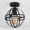 Freguesia Plafondlamp Zwart, 1-licht