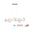 Leuchten Direkt CURLS Hanglamp LED Messing, 4-lichts