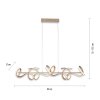 Leuchten Direkt CURLS Hanglamp LED Messing, 4-lichts